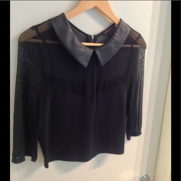 Material Girl black crop top - Picture 2 of 3
